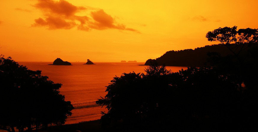 Las Catalinas Beach Living in Costa Rica Sunset Home Views